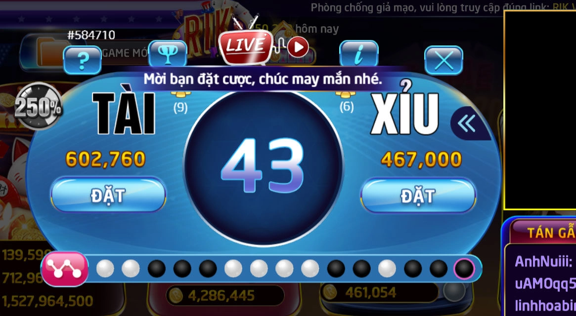 Tài Xỉu Rikvip